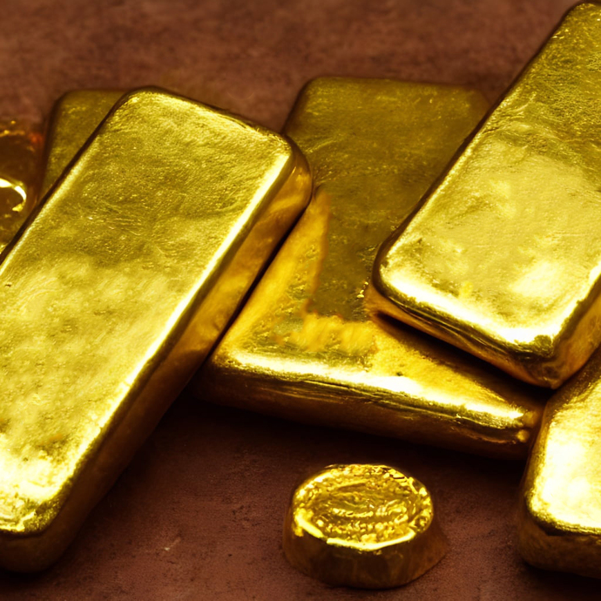 Gold ingots. Stack of gold bars, Financial concepts. Gold bullion bar on  background. Large cast investment gold ingot. Business and finance.